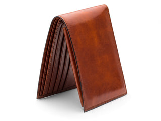 Old Leather Euro Credit Wallet w/ ID Passcase