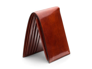 Old Leather Euro Credit Wallet w/ ID Passcase
