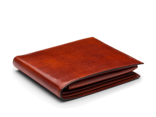 Old Leather Euro Credit Wallet w/ ID Passcase