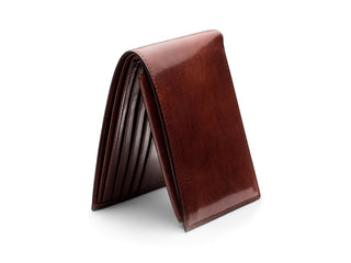Old Leather Euro Credit Wallet w/ ID Passcase