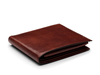 Old Leather Euro Credit Wallet w/ ID Passcase