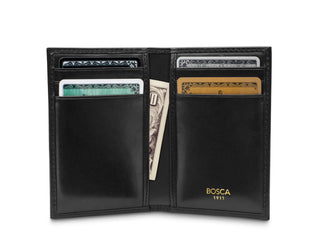 Old Leather 8 Pocket Credit Card Case