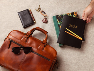 Leather briefcase
