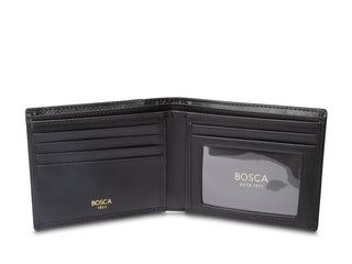 Open Black Saffiano Executive I.D. Wallet